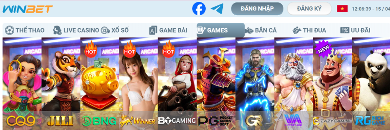 Trang chủ 23 cổng game Winbet