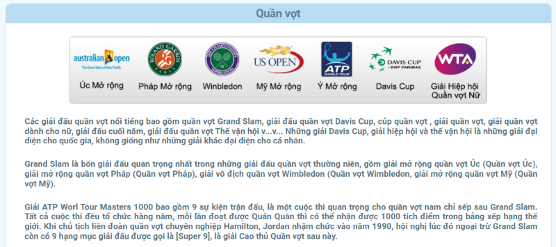Quần vợt Winbet | Thắng lớn cùng các giải tennis hàng đầu 3 quần vợt Winbet